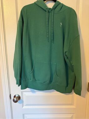 Victoria's Secret Green Hoodie Sweatshirt